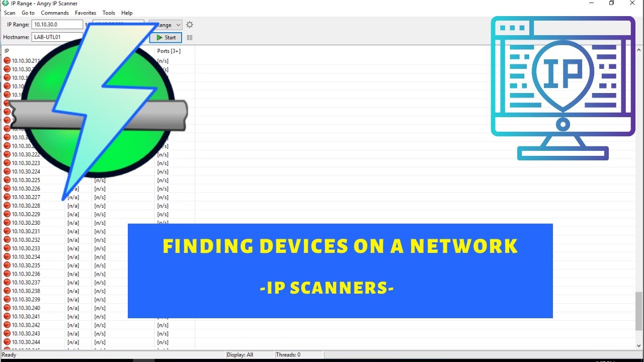 Finding Devices on a Network IP Scanners Alexander C. Hubbard