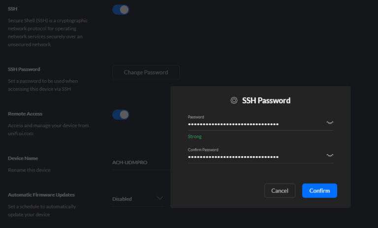 Enable SSH on Unifi and Unifi Dream Machine Pro | Alexander C. Hubbard