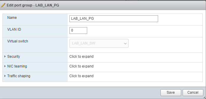 VMware Port Group