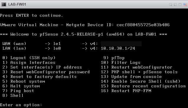 Get Internet To Homelab pFsense